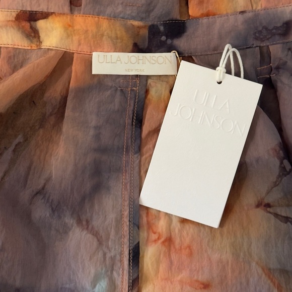 NWT Ulla Johnson Maxi Pleated Fayette Paper-Bag Skirt - Picture 7 of 8